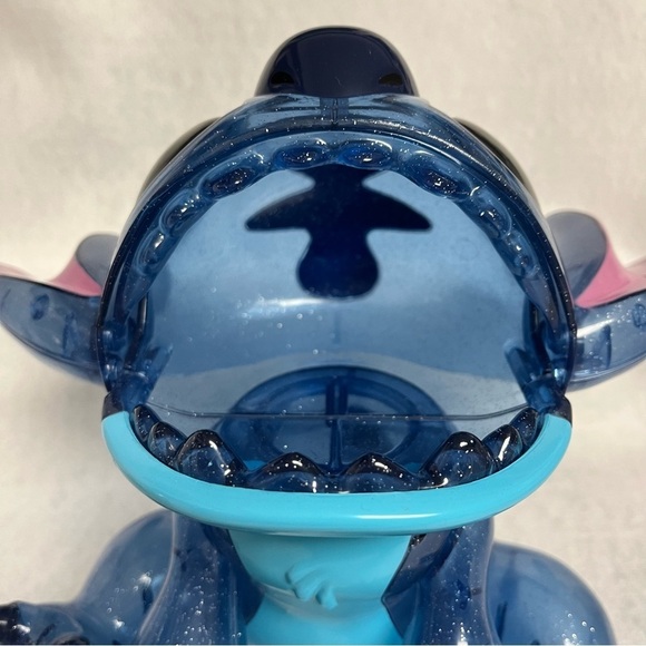 SOLD Lilo & STITCH Blue Clear Glitter Plastic Figure Disney Store Japan 9.5 in - Picture 7 of 13